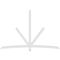 Ekena Millwork Alberta Architectural Grade PVC Gable Bracket, 108"W x 72"H x 2"D x 4"F, 16/12 Pitch GBP108X72X0204ALB00 - alternate 2
